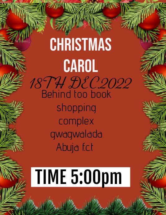 Christmas Flyer (format US Letter) template