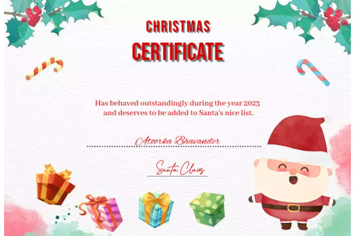 Christmas Label template