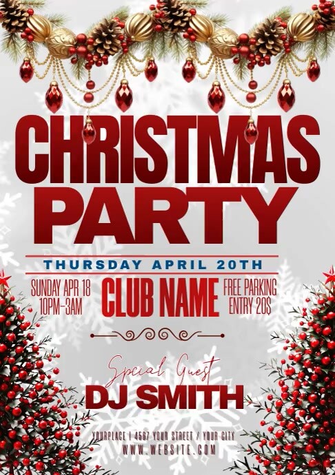christmas A1 template