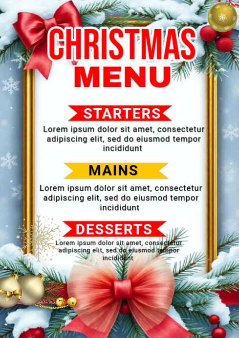 Christmas A4 template