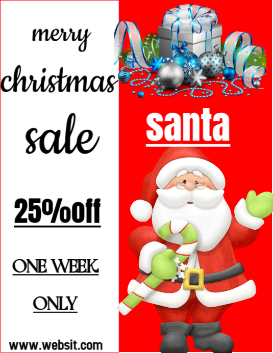 christmas Flyer (US Letter) template