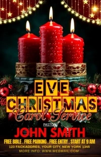 christmas Demi-page de format Wide template
