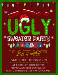 Free Ugly Sweater Flyer Templates Postermywall