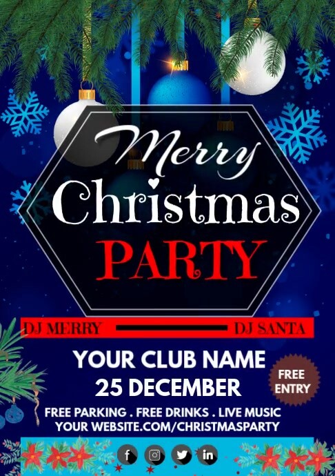 Christmas A5 template