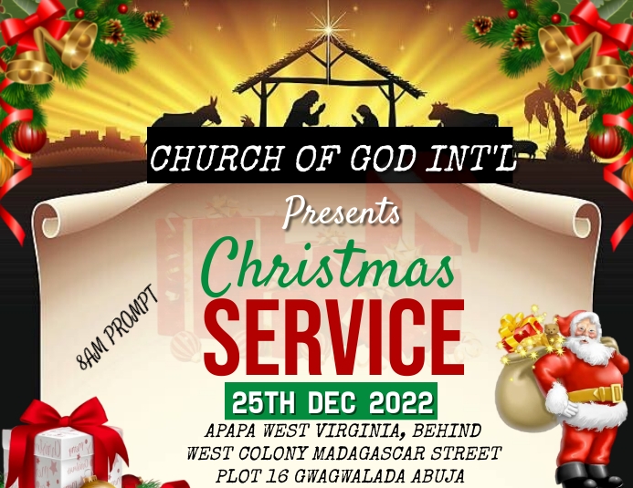 Christmas Pamflet (Letter AS) template