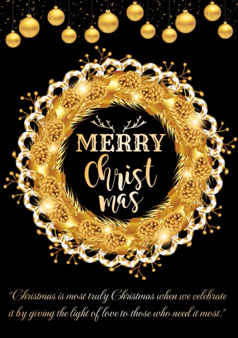 Plantilla de De Navidad | PosterMyWall