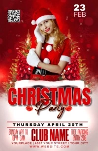 christmas Half Page Wide template