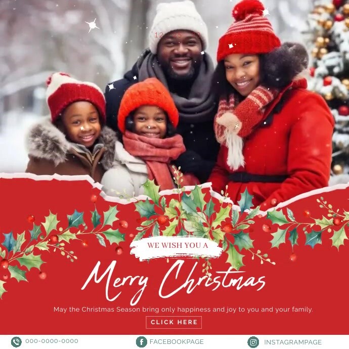 Christmas Publicação no Instagram template