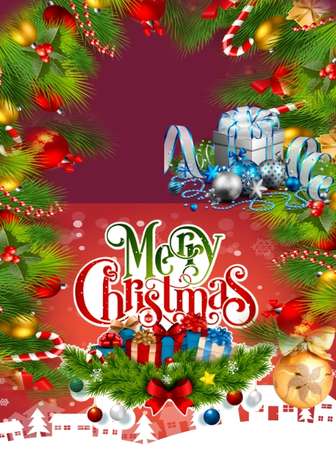 Christmas A4 template