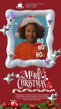 Christmas Digital Display (9:16) template