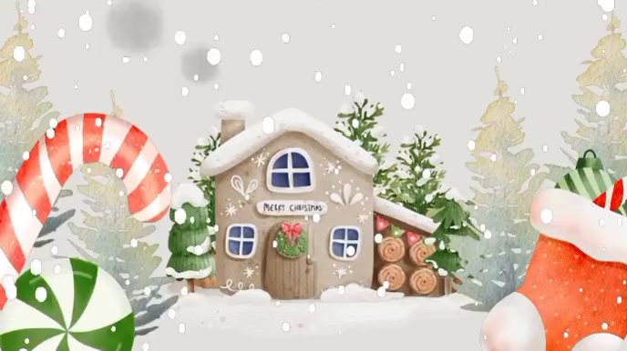 Merry Christmas wishes Digital Display (16:9) template