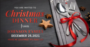 Christmas dinner,Christmas food,event Изображение, которым поделились на Facebook template