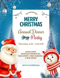 Christmas dinner Flyer (US Letter) template