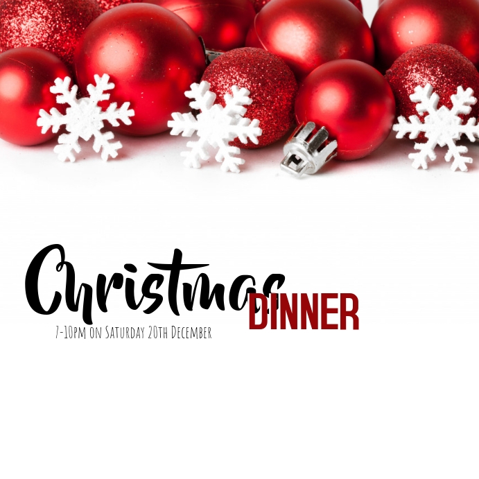 Christmas Dinner Template PosterMyWall