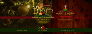 Christmas Dinner Facebook Cover Photo Facebook-coverfoto template