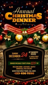 Christmas Dinner Instagram Reel template