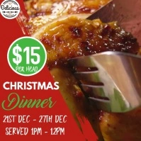 Christmas Dinner Instagram Restaurant Video template