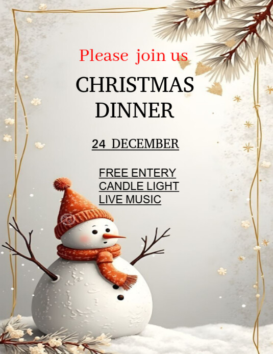 Copy of CHRISTMAS DINNER POST | PosterMyWall