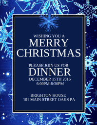 christmas dinner poster christmas dinner poster