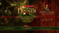 Christmas Dinner Twitter Post template