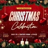 christmas dinner video template Instagram Post