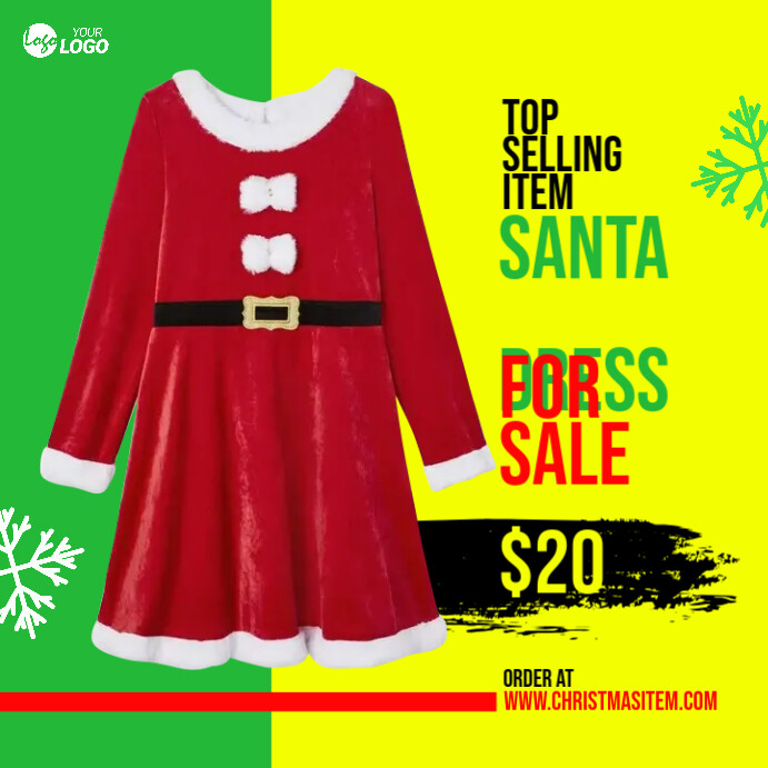 Christmas Dress Sale Template | PosterMyWall Christmas Dress Sale Template | PosterMyWall
