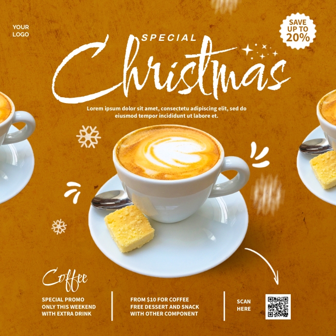Christmas Drink Menu Template PosterMyWall