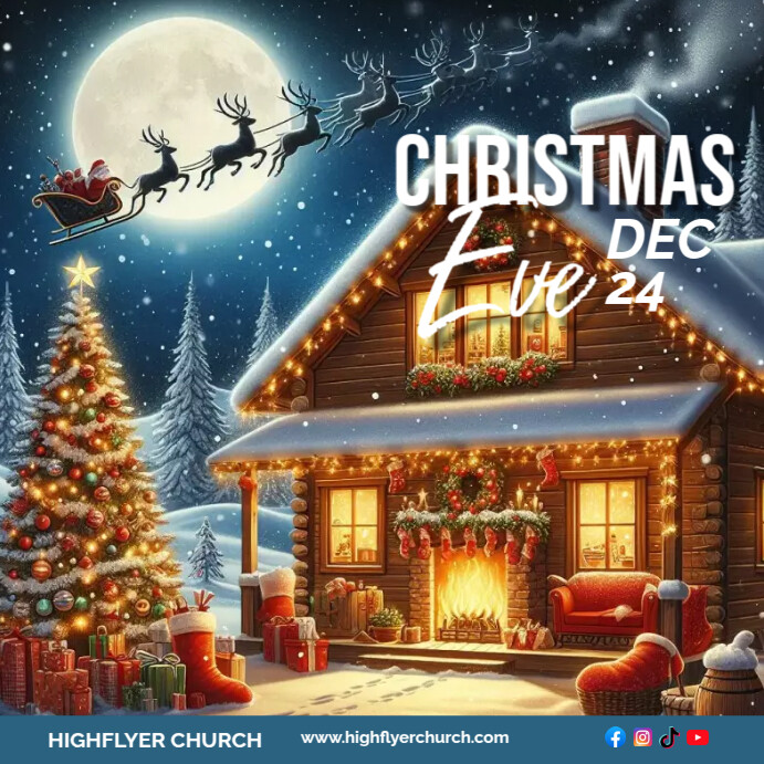 Christmas Eve Banner Design Template | PosterMyWall
