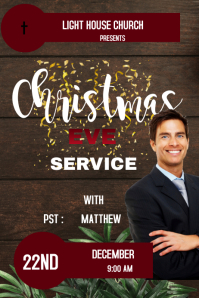 CHURCH CHRISTMAS EVE EVENT TEMPLATE | PosterMyWall
