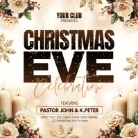 christmas eve instagram post template
