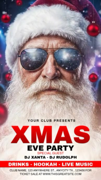 Christmas  Eve Party Instagram-Story template