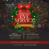 Christmas Eve Service Instagram Video Post template