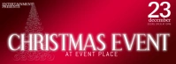 Christmas Event Concert Facebook cover Template red