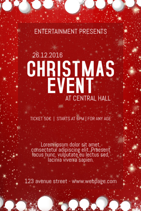 layout add image background Concert Poster of Christmas Template Copy red Event layout add image background Concert Poster of Christmas Template Copy red Event