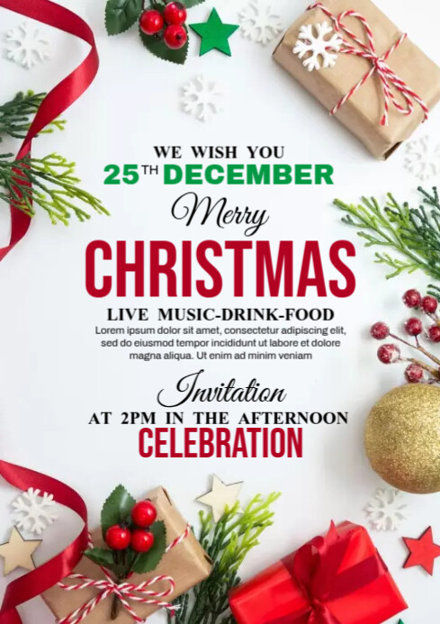 Christmas Event Template PosterMyWall