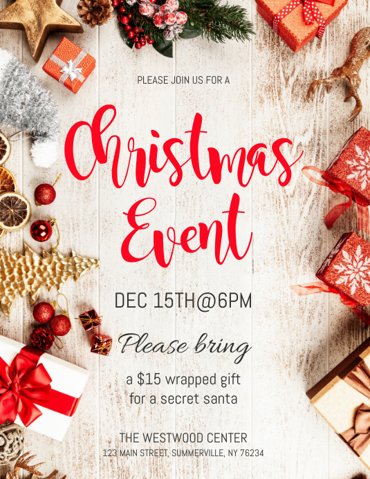 Christmas Event Flyer Template PosterMyWall