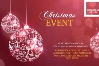 Christmas event flyer template (1) Etiqueta