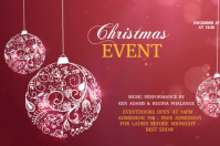 Christmas event flyer template (1) Etiqueta
