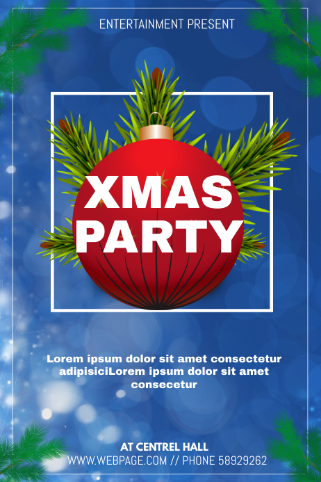 Christmas event flyer template | PosterMyWall