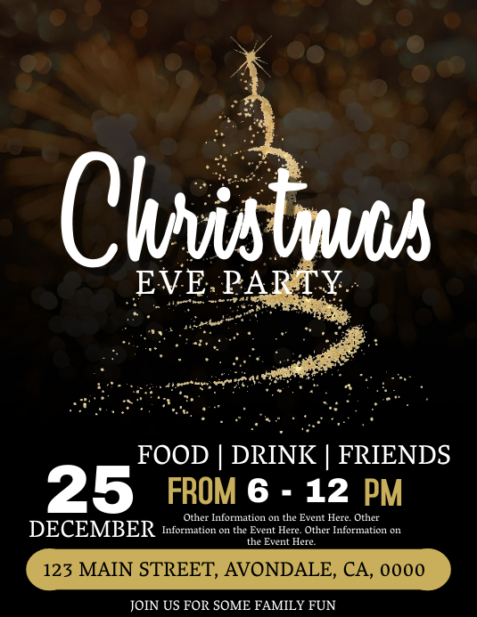 Bachelor party free club flyer template Christmas Event Flyer Template | PosterMyWall