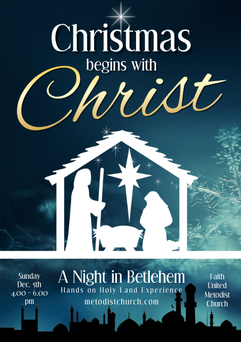 Church Christmas Program Template Free Church Christmas Program Template Free