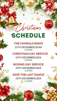 Christmas Event Schedule Template Instagram Story
