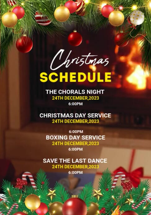 Christmas events flyer template | PosterMyWall
