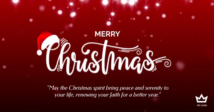 Christmas facebook post video Template | PosterMyWall