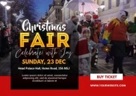 Christmas Fair Banner Ad Template Postcard