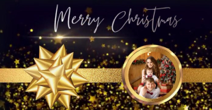 CHRISTMAS FAMILY CARD ONLINE DESIGN Facebook Gedeelde Prent template