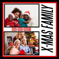 Christmas Family Collage Square (1:1) template