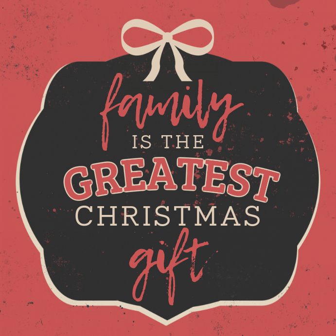 Christmas Family Quote Instagram Post Instagram-opslag template