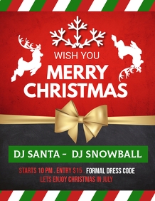 16 980 Christmas In July Event Flyer Customizable Design Templates Postermywall