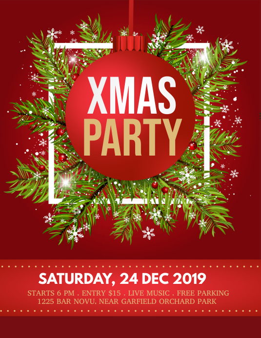 Weihnachtsflyer Frohe Weihnachten Weihnachtsbroschure Vorlage Postermywall